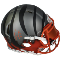 Joe Burrow Signed Bengals Full-Size Authentic On-Field Flash "Drip" Alternate Speed Helmet (Fanatics) at PristineAuction.com