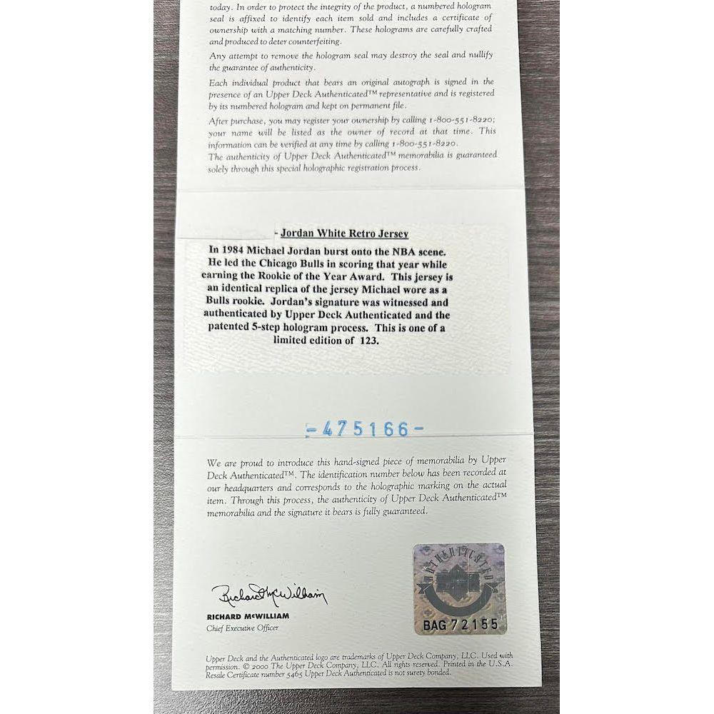 Michael Jordan Signed LE Custom Framed Bulls Jersey Display (UDA) at PristineAuction.com Michael Jordan Signed LE Custom Framed Bulls Jersey Display (UDA) at PristineAuction.com