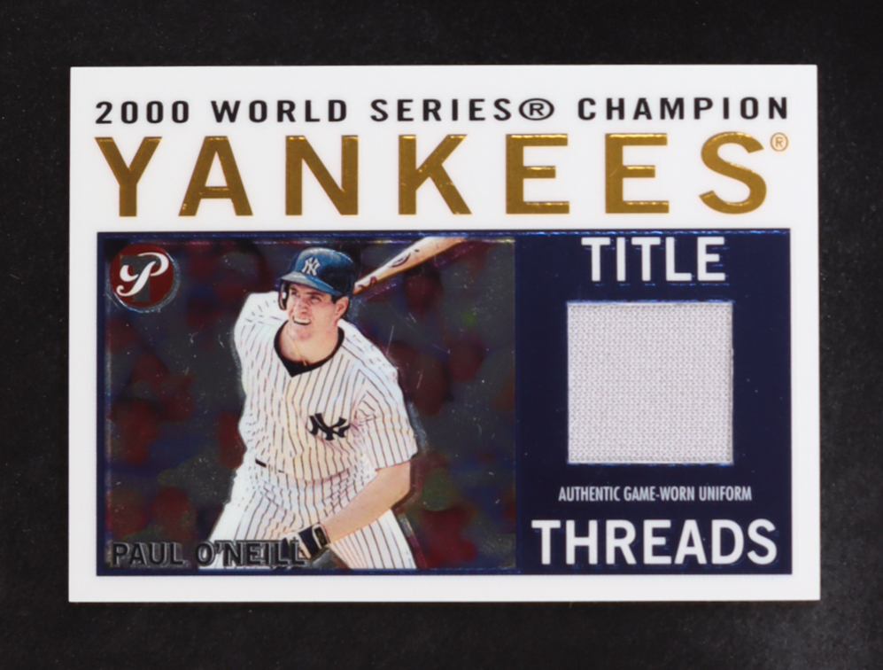 Paul O'Neill 2005 Topps Pristine Legends Title Threads Game Used Jersey 2000 World Series Champion #TT-PO at PristineAuction.com Paul O'Neill 2005 Topps Pristine Legends Title Threads Game Used Jersey 2000 World Series Champion #TT-PO at PristineAuction.com