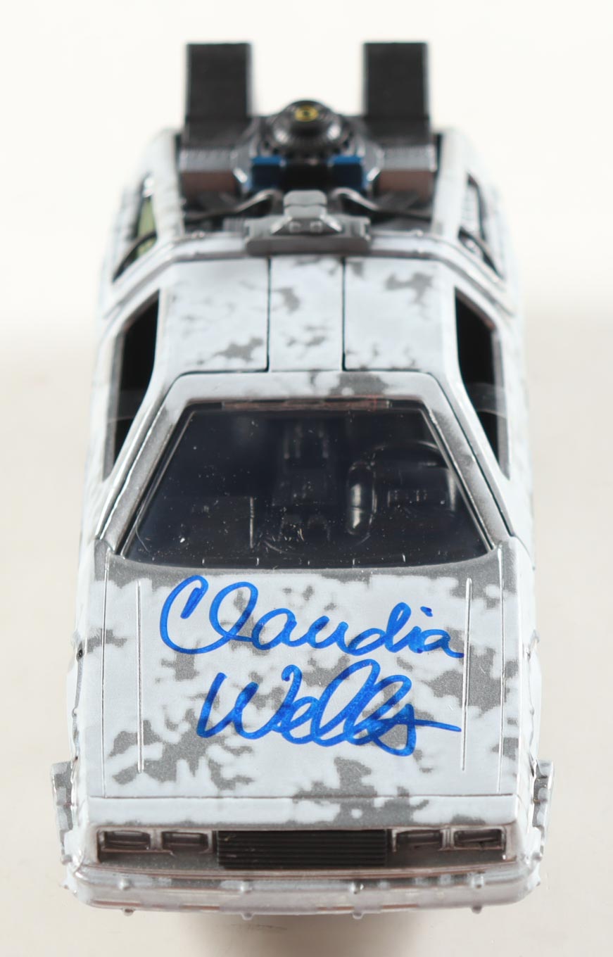 Claudia Wells Signed "Back to the Future" DeLorean Time Machine 1:32 Scale Die-Cast Car (Beckett) at PristineAuction.com Claudia Wells Signed "Back to the Future" DeLorean Time Machine 1:32 Scale Die-Cast Car (Beckett) at PristineAuction.com