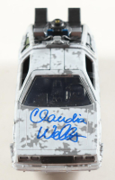 Claudia Wells Signed "Back to the Future" DeLorean Time Machine 1:32 Scale Die-Cast Car (Beckett) at PristineAuction.com