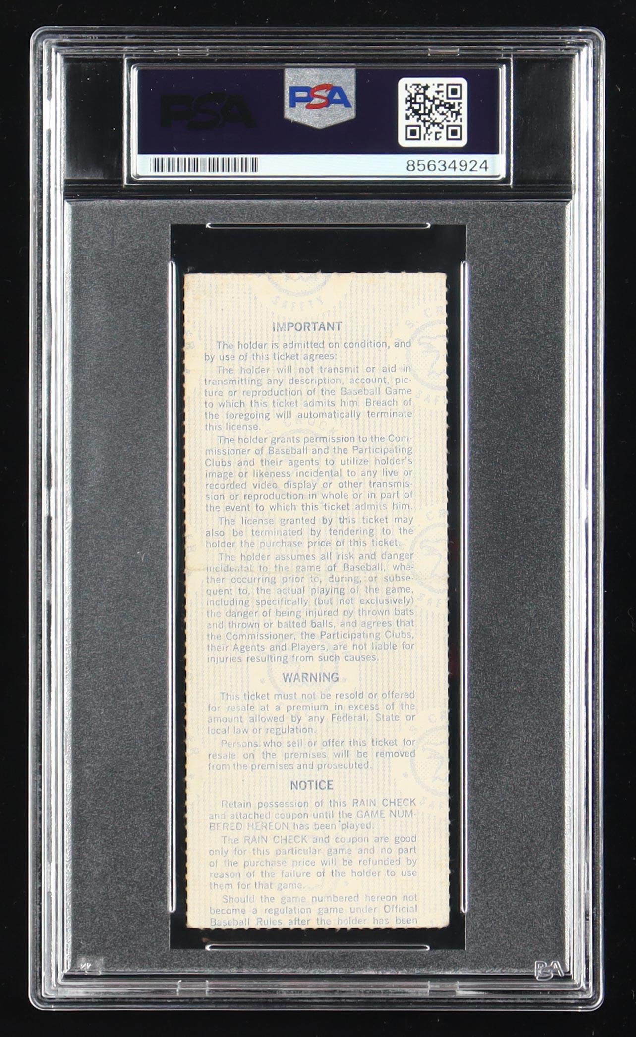 Jim Palmer Signed 1983 World Series Ticket (PSA 10) at PristineAuction.com Jim Palmer Signed 1983 World Series Ticket (PSA 10) at PristineAuction.com