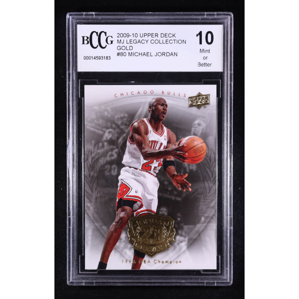 Michael Jordan 2009-10 Upper Deck Michael Jordan Legacy Collection Gold #80 (BCCG 10) at PristineAuction.com Michael Jordan 2009-10 Upper Deck Michael Jordan Legacy Collection Gold #80 (BCCG 10) at PristineAuction.com