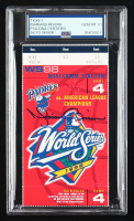 Mariano Rivera Signed 1998 World Series Ticket (PSA 10) at PristineAuction.com