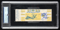 Magic Johnson & Julius Irving Signed 1982 Championship Ticket (PSA 10) at PristineAuction.com