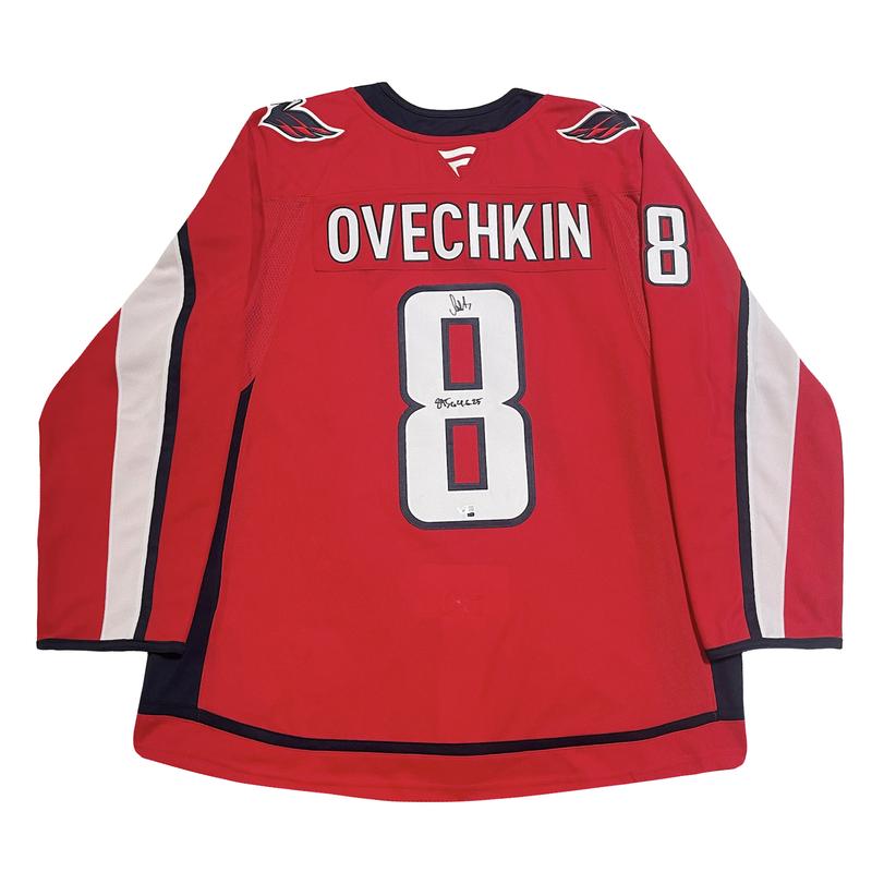 Alexander Ovechkin Signed Capitals Authentic Adidas Captain Jersey Inscribed "895G 4-6-25" (Fanatics) at PristineAuction.com Alexander Ovechkin Signed Capitals Authentic Adidas Captain Jersey Inscribed "895G 4-6-25" (Fanatics) at PristineAuction.com
