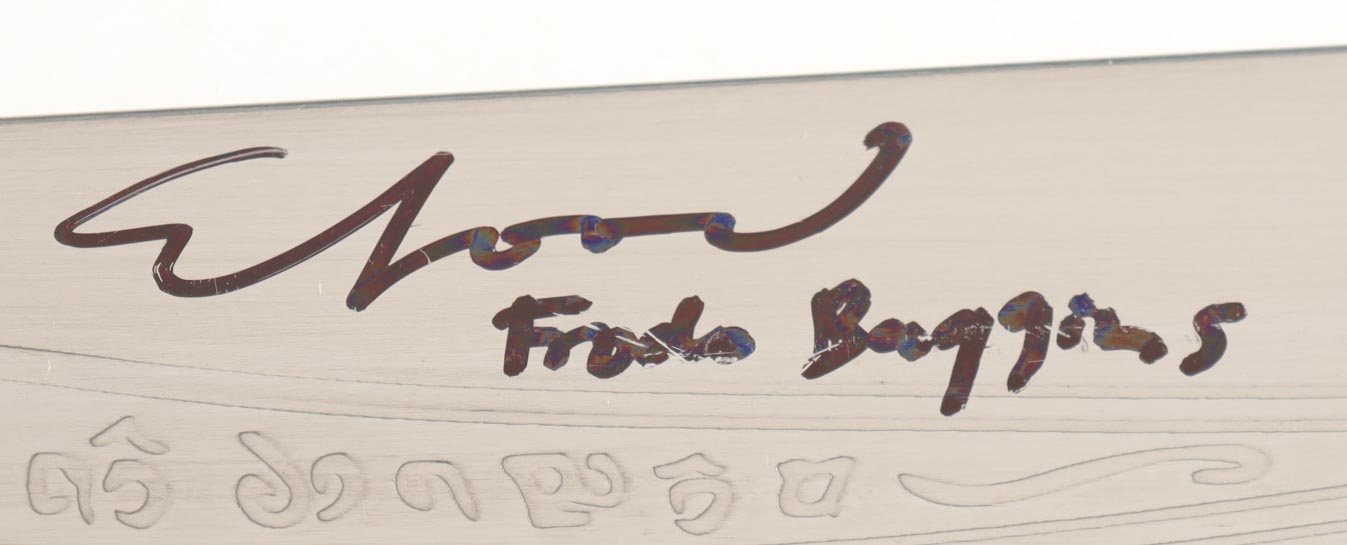 Elijah Wood & Sean Astin Signed "The Lord of the Rings" Sting Sword Inscribed "Frodo Baggins" & "Samwise Gamgee" (Beckett) at PristineAuction.com Elijah Wood & Sean Astin Signed "The Lord of the Rings" Sting Sword Inscribed "Frodo Baggins" & "Samwise Gamgee" (Beckett) at PristineAuction.com