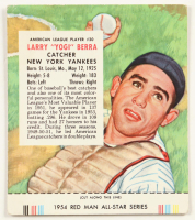 Yogi Berra 1955 Red Man with Tab Attached at PristineAuction.com