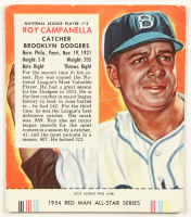 Roy Campanella 1954 Red Man with Tab Attached at PristineAuction.com