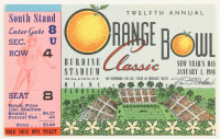1946 Original Orange Bowl Ticket at PristineAuction.com