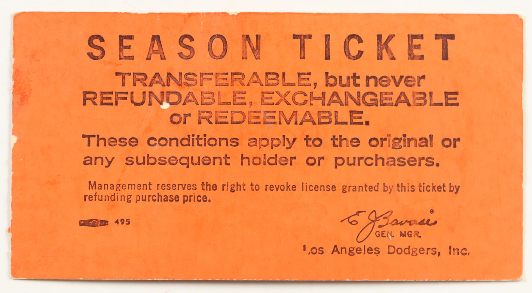 1968 Cubs vs Dodgers Game Ticket at PristineAuction.com 1968 Cubs vs Dodgers Game Ticket at PristineAuction.com