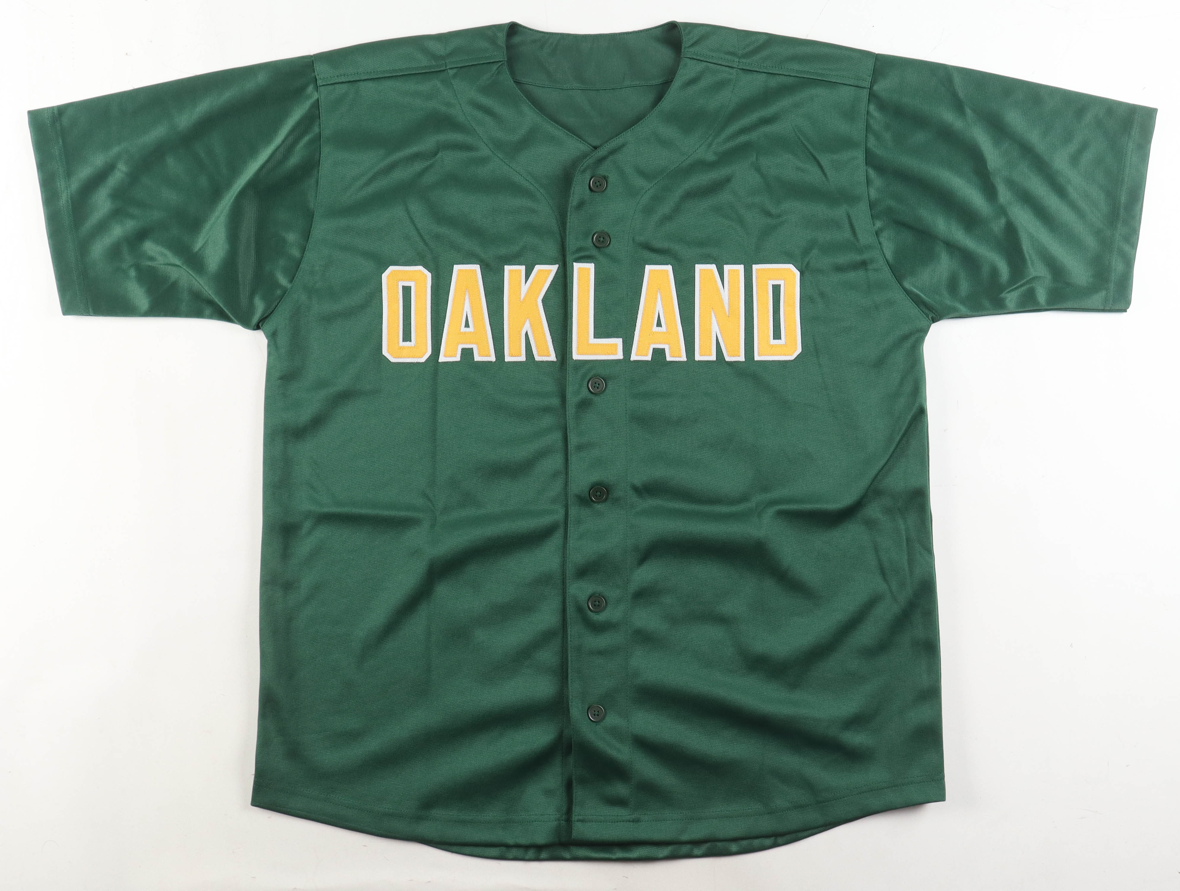 Jose Canseco Signed Career Highlight Stat Jersey (Beckett) at PristineAuction.com Jose Canseco Signed Career Highlight Stat Jersey (Beckett) at PristineAuction.com