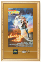 "Back to the Future" Custom Framed Photo Display with Lapel Pin & Vintage Keychain at PristineAuction.com