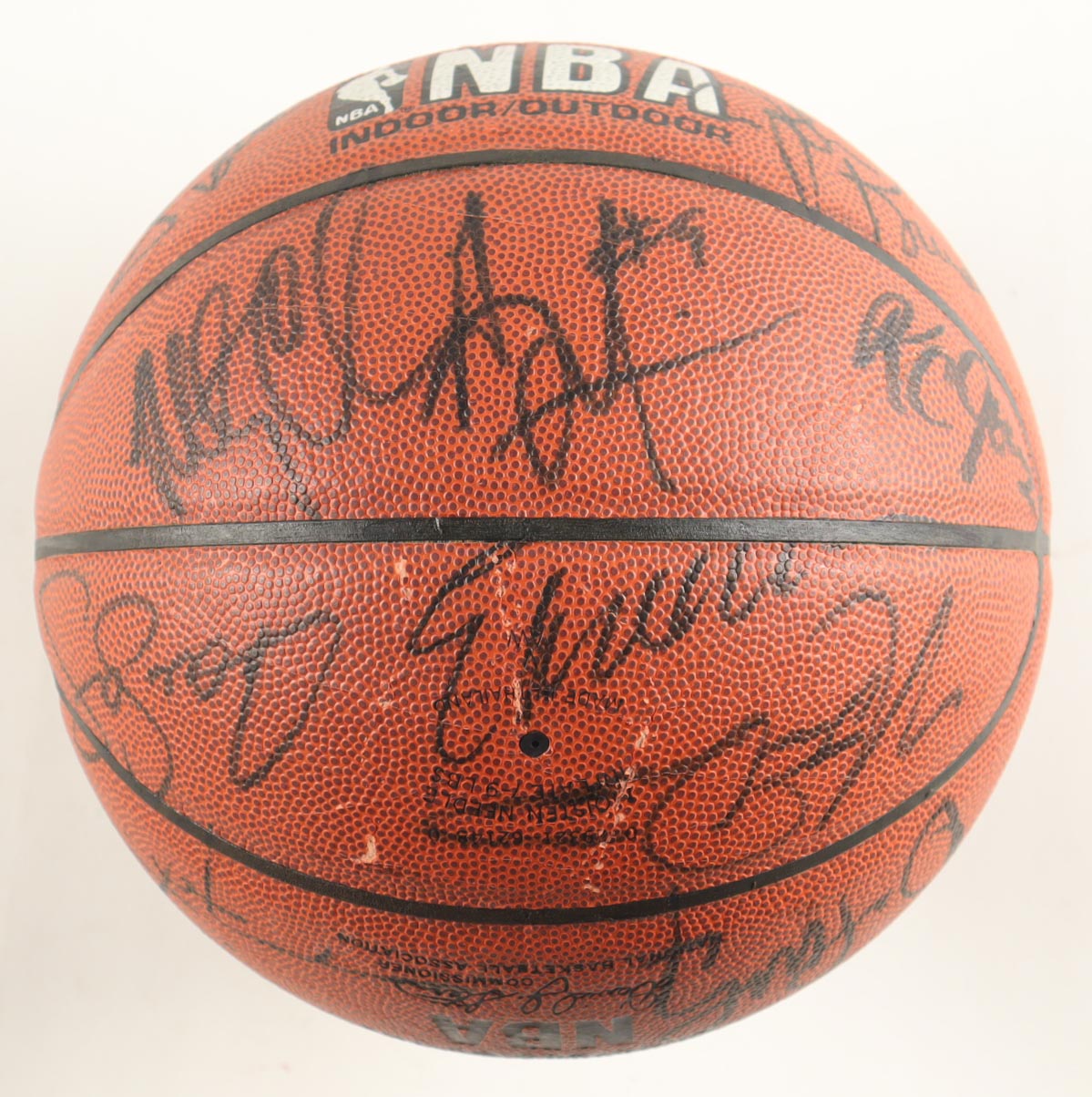 1996-97 Celtics NBA Basketball Team-Signed by (16) with K.C. Jones, Dennis Johnson, Jan Volk, & John Kuester with Display Case (PSA) at PristineAuction.com 1996-97 Celtics NBA Basketball Team-Signed by (16) with K.C. Jones, Dennis Johnson, Jan Volk, & John Kuester with Display Case (PSA) at PristineAuction.com