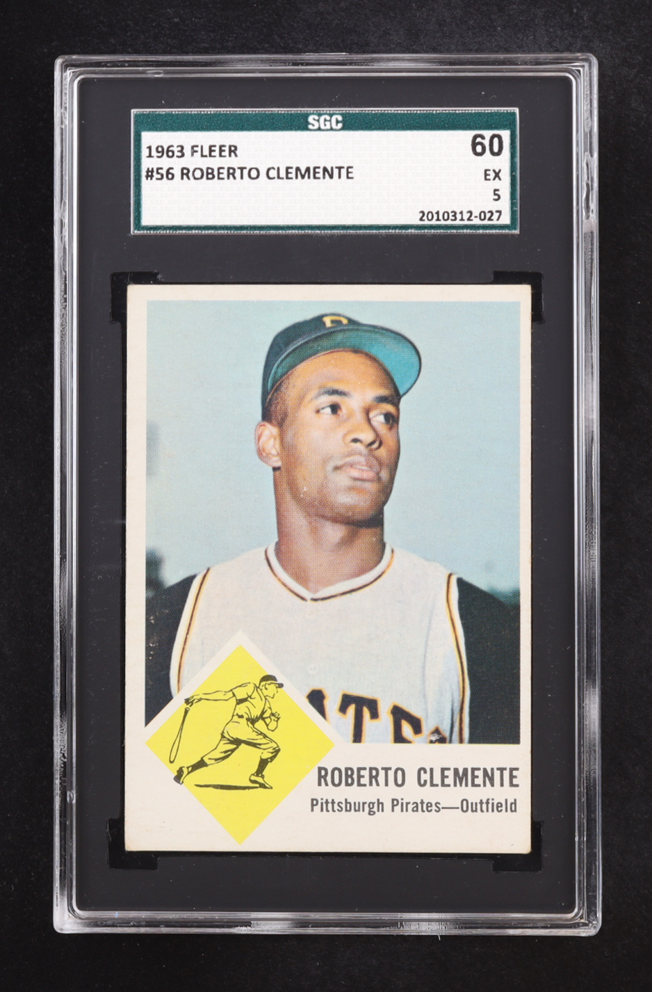 Roberto Clemente 1963 Fleer #56 (SGC 5) at PristineAuction.com Roberto Clemente 1963 Fleer #56 (SGC 5) at PristineAuction.com