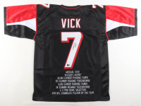 Michael Vick Signed Career Highlight Stat Jersey (Beckett) at PristineAuction.com