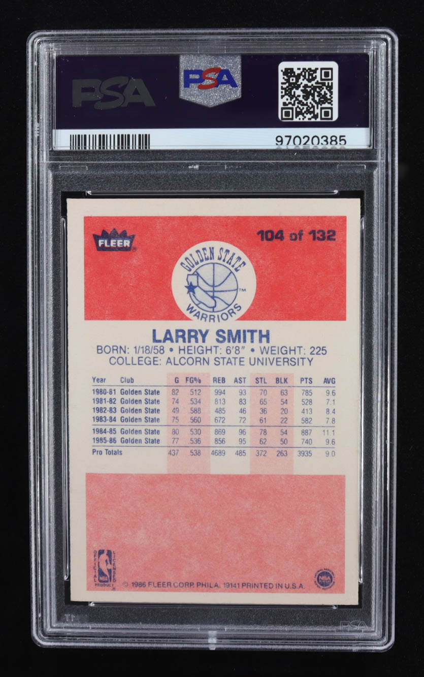 Larry Smith 1986-87 Fleer #104 (PSA 7) at PristineAuction.com Larry Smith 1986-87 Fleer #104 (PSA 7) at PristineAuction.com