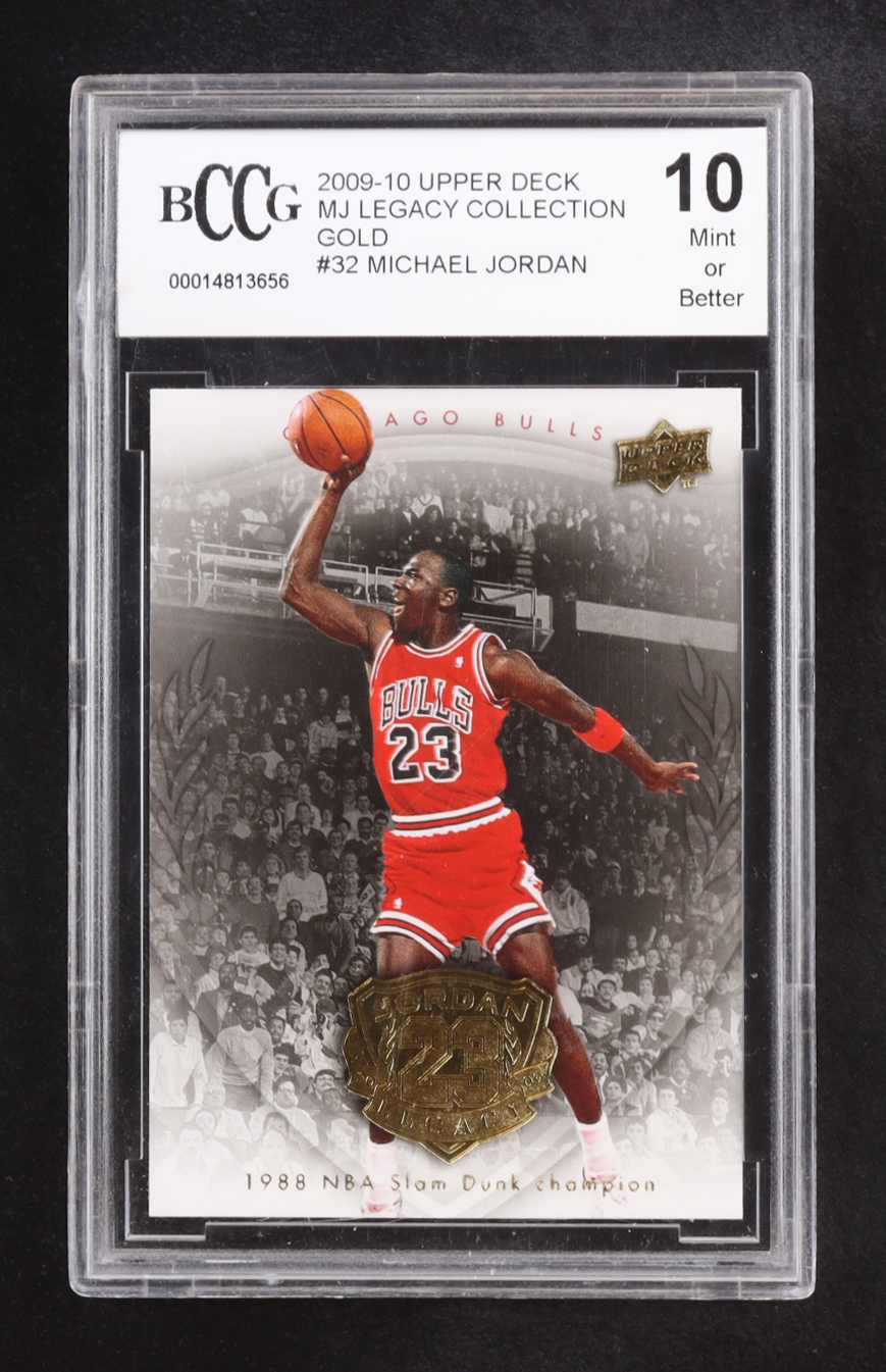 Michael Jordan 2009-10 Upper Deck Michael Jordan Legacy Collection Gold #32 (BCCG 10) at PristineAuction.com Michael Jordan 2009-10 Upper Deck Michael Jordan Legacy Collection Gold #32 (BCCG 10) at PristineAuction.com
