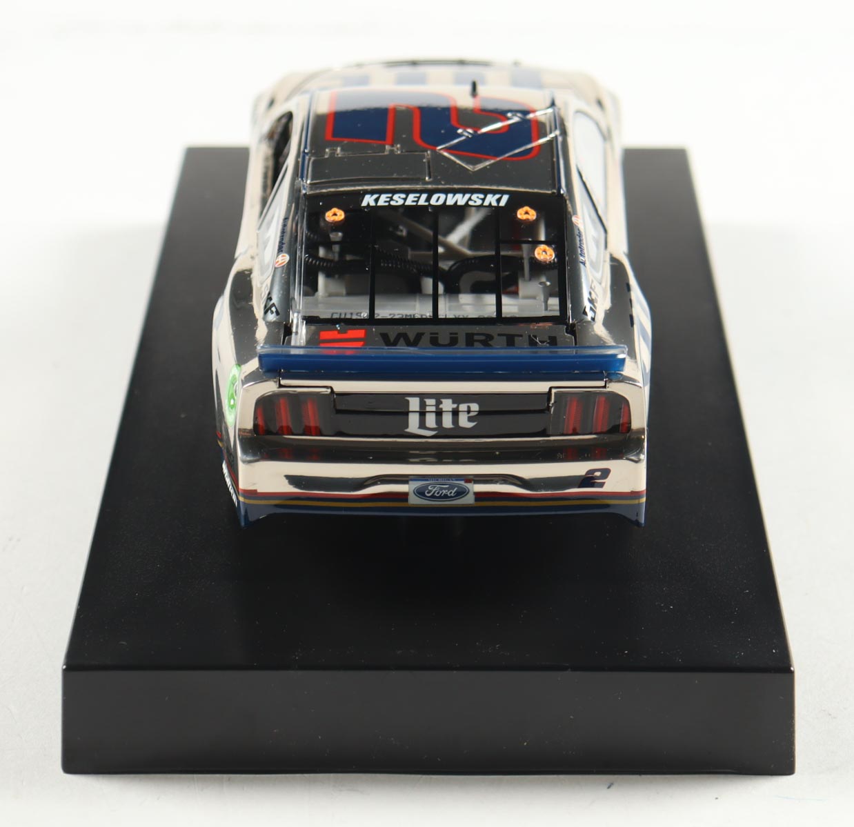 Brad Keselowski 2019 #2 Miller Lite Mustang Color Chrome I 1:24 Diecast Car at PristineAuction.com Brad Keselowski 2019 #2 Miller Lite Mustang Color Chrome I 1:24 Diecast Car at PristineAuction.com