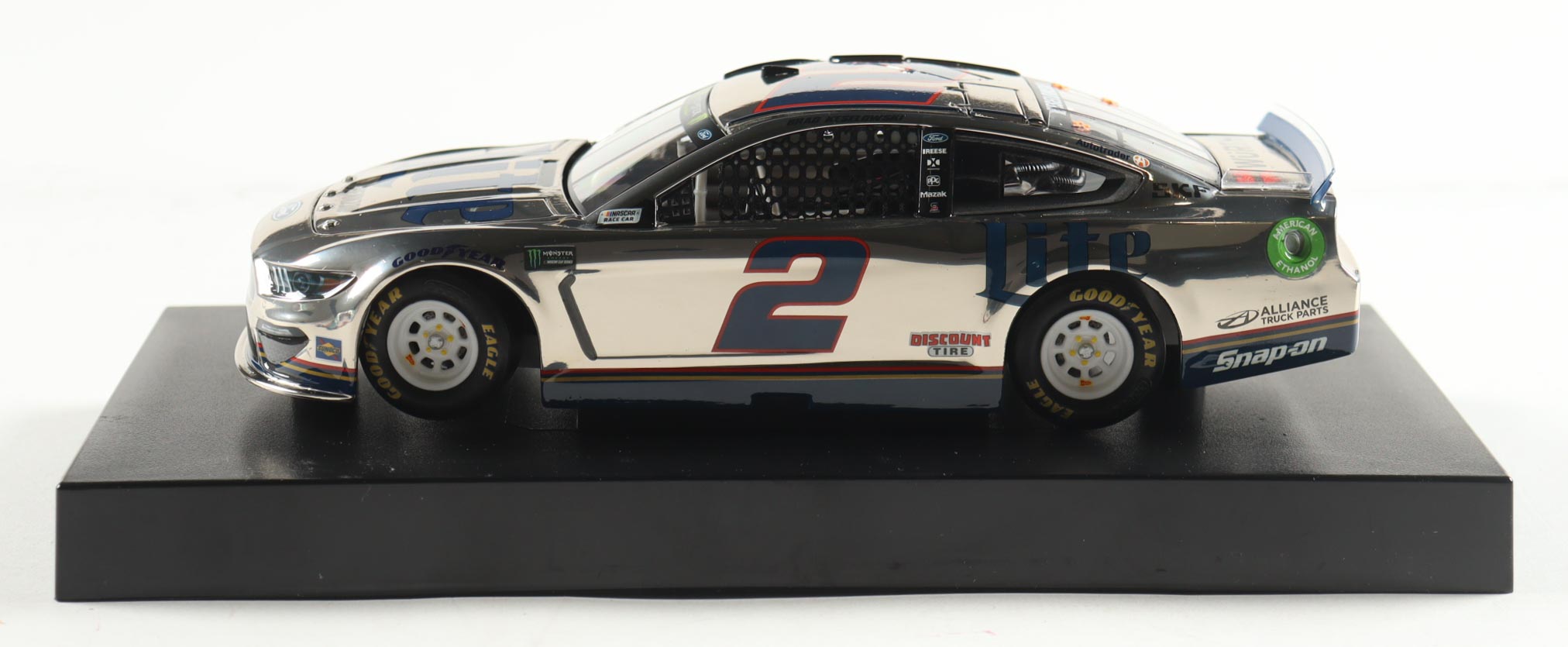 Brad Keselowski 2019 #2 Miller Lite Mustang Color Chrome I 1:24 Diecast Car at PristineAuction.com Brad Keselowski 2019 #2 Miller Lite Mustang Color Chrome I 1:24 Diecast Car at PristineAuction.com