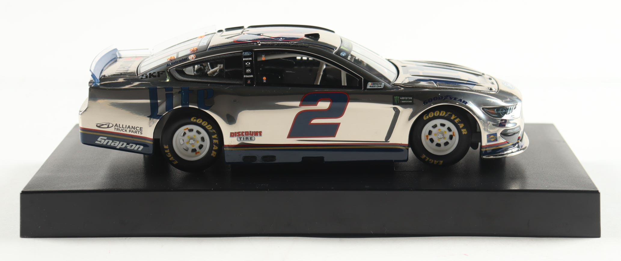 Brad Keselowski 2019 #2 Miller Lite Mustang Color Chrome I 1:24 Diecast Car at PristineAuction.com Brad Keselowski 2019 #2 Miller Lite Mustang Color Chrome I 1:24 Diecast Car at PristineAuction.com