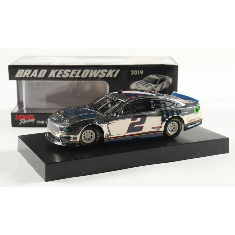 Brad Keselowski 2019 #2 Miller Lite Mustang Color Chrome I 1:24 Diecast Car at PristineAuction.com