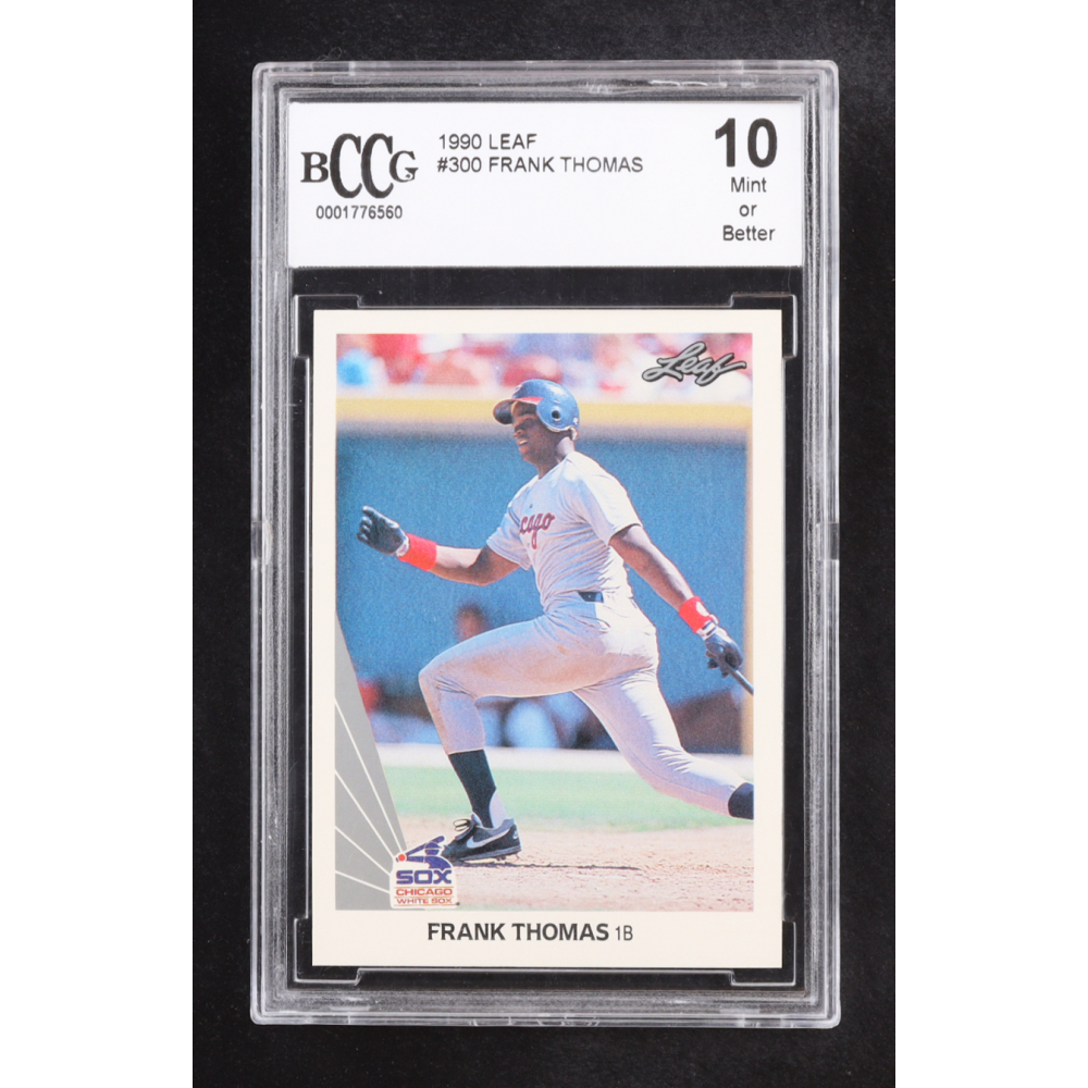Frank Thomas 1990 Leaf #300 RC (BCCG 10) at PristineAuction.com