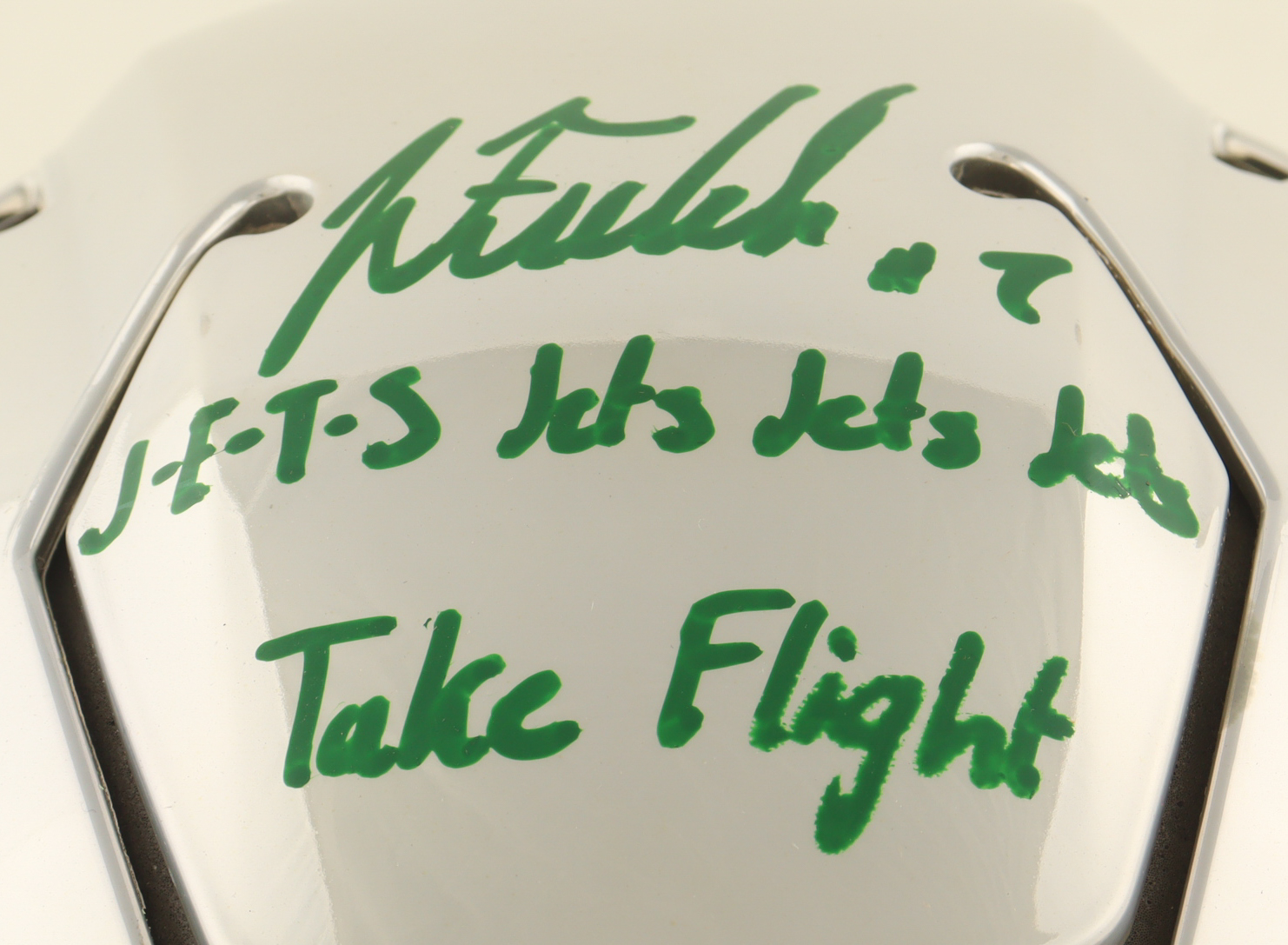 Justin Fields Signed Custom Jets Full-Size Authentic On-Field Speed Helmet with Visor Inscribed "J.E.T.S Jets Jets Jets Take Flight" (Beckett) at PristineAuction.com Justin Fields Signed Custom Jets Full-Size Authentic On-Field Speed Helmet with Visor Inscribed "J.E.T.S Jets Jets Jets Take Flight" (Beckett) at PristineAuction.com