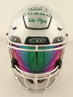 Justin Fields Signed Custom Jets Full-Size Authentic On-Field Speed Helmet with Visor Inscribed "J.E.T.S Jets Jets Jets Take Flight" (Beckett) at PristineAuction.com