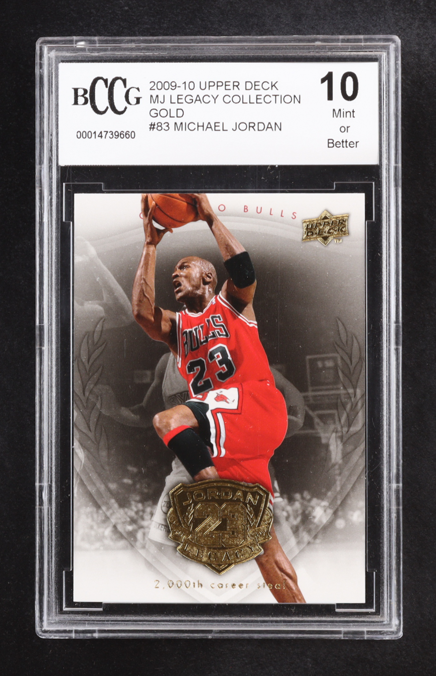 Michael Jordan 2009-10 Upper Deck Michael Jordan Legacy Collection Gold #83 (BCCG 10) at PristineAuction.com Michael Jordan 2009-10 Upper Deck Michael Jordan Legacy Collection Gold #83 (BCCG 10) at PristineAuction.com