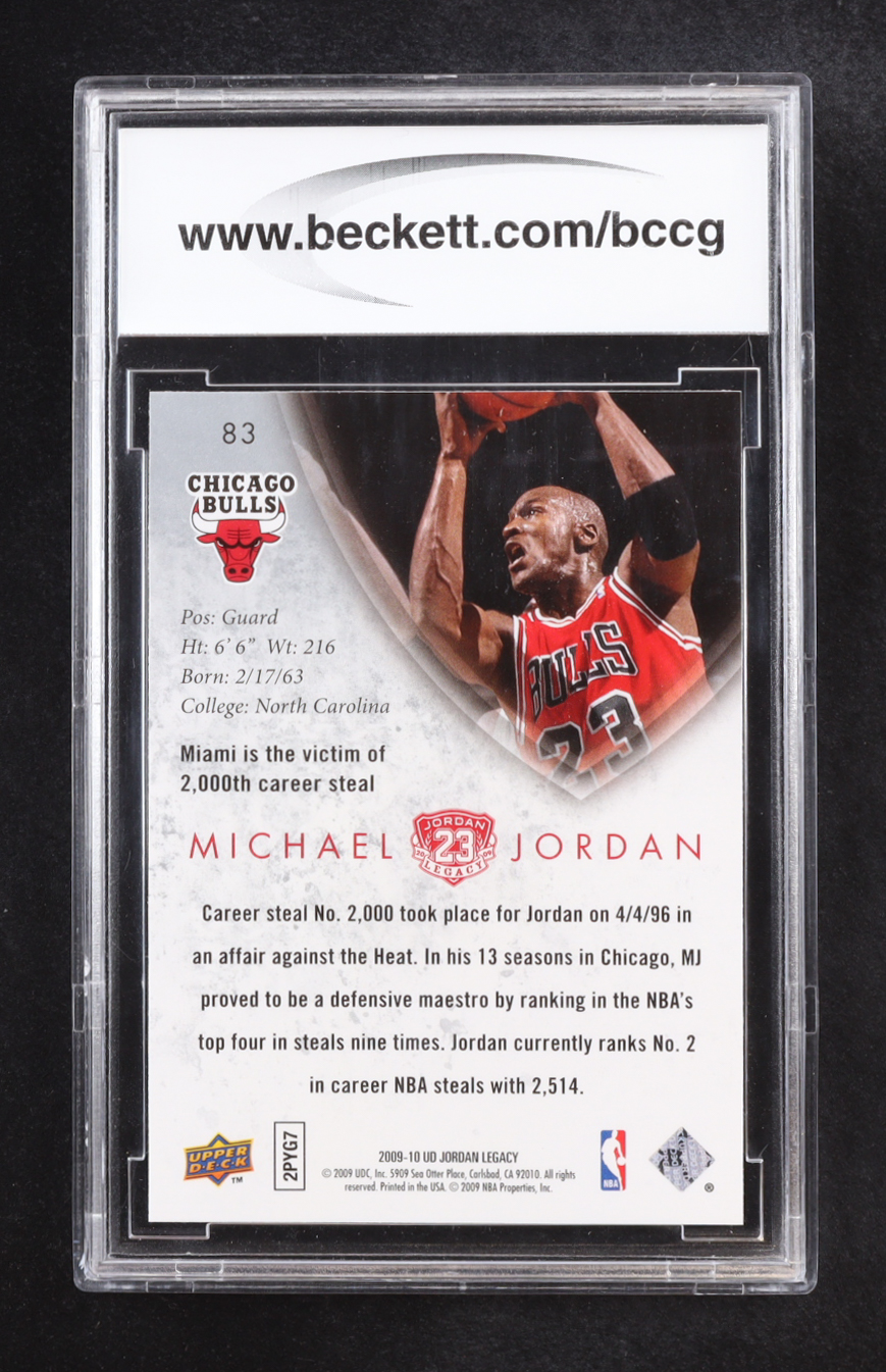 Michael Jordan 2009-10 Upper Deck Michael Jordan Legacy Collection Gold #83 (BCCG 10) at PristineAuction.com Michael Jordan 2009-10 Upper Deck Michael Jordan Legacy Collection Gold #83 (BCCG 10) at PristineAuction.com