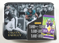 Saquon Barkley Panini 2025 Championship Collection Football Tin with (4) Packs at PristineAuction.com