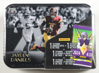 Jayden Daniels Panini 2025 Championship Collection Football Tin with (4) Packs at PristineAuction.com