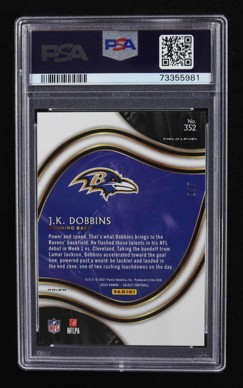 J.K. Dobbins 2020 Select Prizm Neon Orange Pulsar #352 RC (PSA 10) at PristineAuction.com J.K. Dobbins 2020 Select Prizm Neon Orange Pulsar #352 RC (PSA 10) at PristineAuction.com