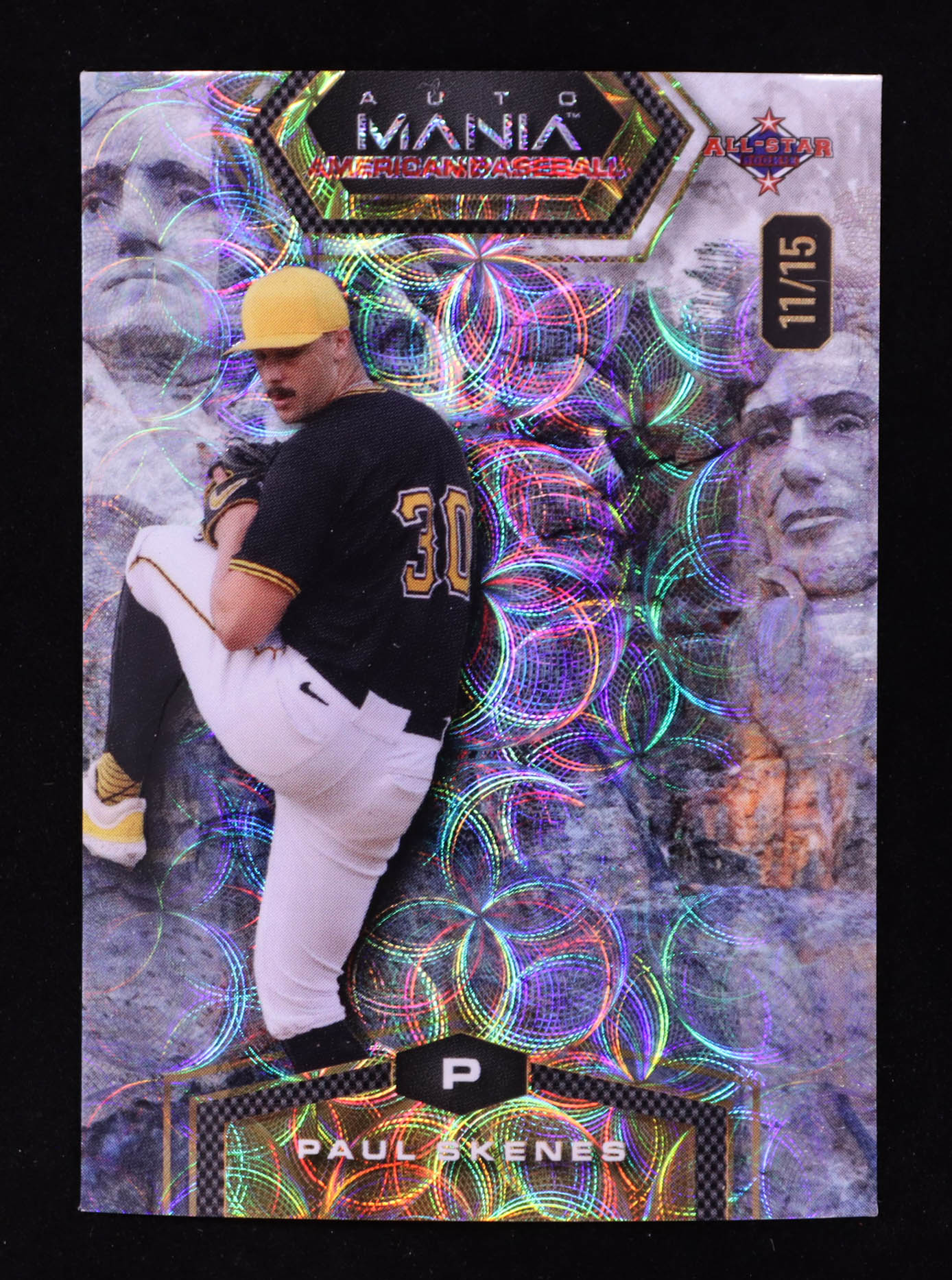 Paul Skenes 2024 Wild Card Automania All-Star Hexagon Mt. Rushmore Kaleidescope #AMAHPS #11/15 RC at PristineAuction.com Paul Skenes 2024 Wild Card Automania All-Star Hexagon Mt. Rushmore Kaleidescope #AMAHPS #11/15 RC at PristineAuction.com