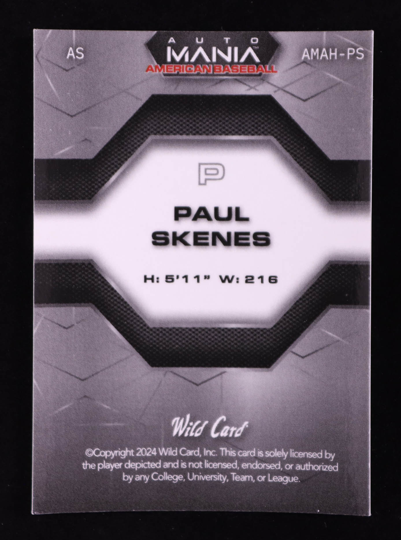Paul Skenes 2024 Wild Card Automania All-Star Hexagon Mt. Rushmore Kaleidescope #AMAHPS #11/15 RC at PristineAuction.com Paul Skenes 2024 Wild Card Automania All-Star Hexagon Mt. Rushmore Kaleidescope #AMAHPS #11/15 RC at PristineAuction.com