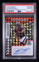 Dameon Pierce 2022 Panini Mosaic Rookie Autographs Mosaic Choice Fusion Red and Yellow #RAM-DP (PSA 10) at PristineAuction.com