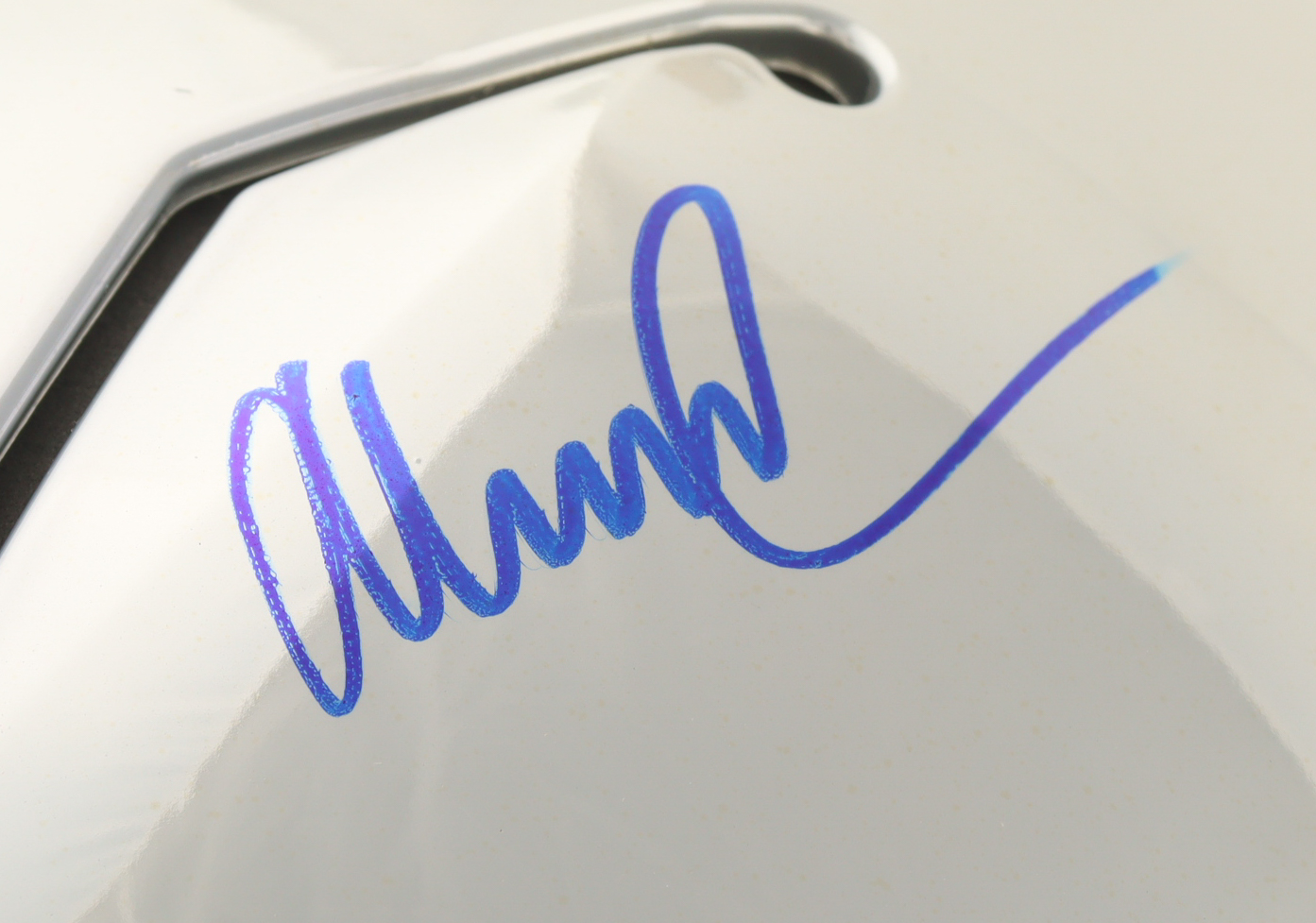 Abdul Carter Signed Giants Full-Size Authentic On-Field Chrome Speed Helmet with Visor (Beckett) at PristineAuction.com Abdul Carter Signed Giants Full-Size Authentic On-Field Chrome Speed Helmet with Visor (Beckett) at PristineAuction.com