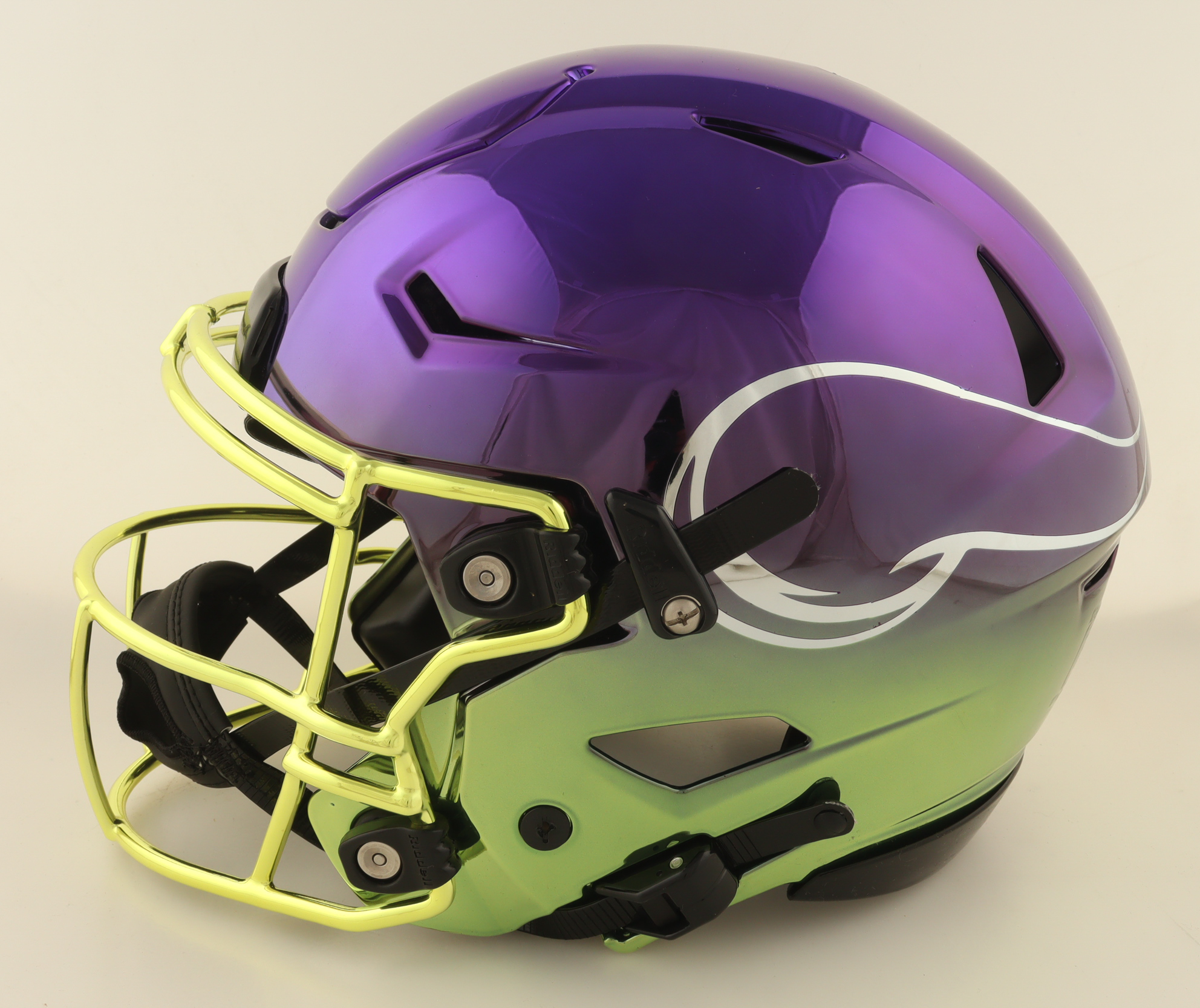 J.J. McCarthy Signed Custom Vikings Full-Size Authentic On-Field Speed Helmet with Visor (Beckett) at PristineAuction.com J.J. McCarthy Signed Custom Vikings Full-Size Authentic On-Field Speed Helmet with Visor (Beckett) at PristineAuction.com