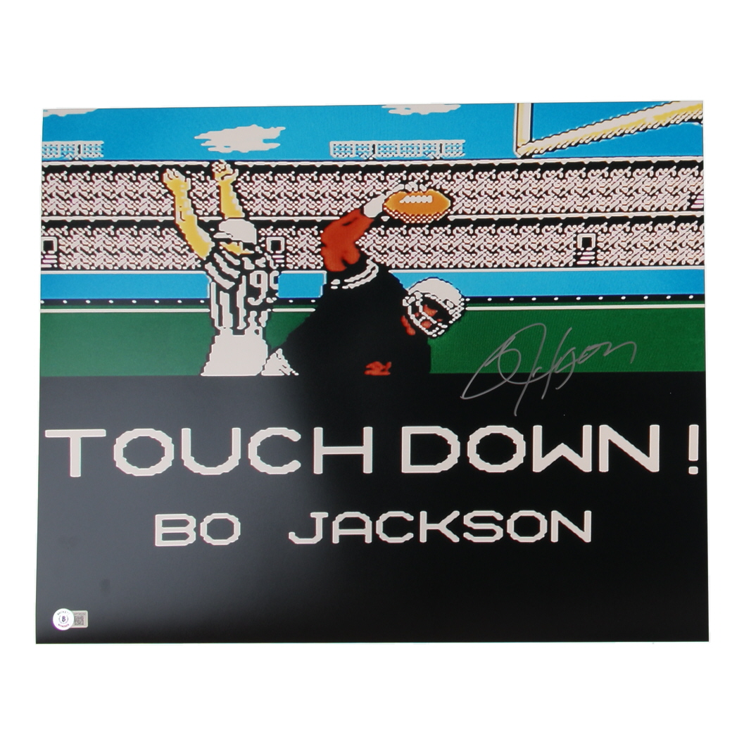Bo Jackson Signed Tecmo Bowl 16x20 Photo (Beckett) at PristineAuction.com Bo Jackson Signed Tecmo Bowl 16x20 Photo (Beckett) at PristineAuction.com
