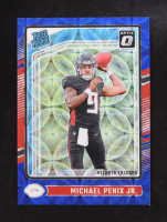 Michael Penix Jr. 2024 Panini Donruss Optic Prizm Blue Hyper Rated Rookie #279 RC at PristineAuction.com
