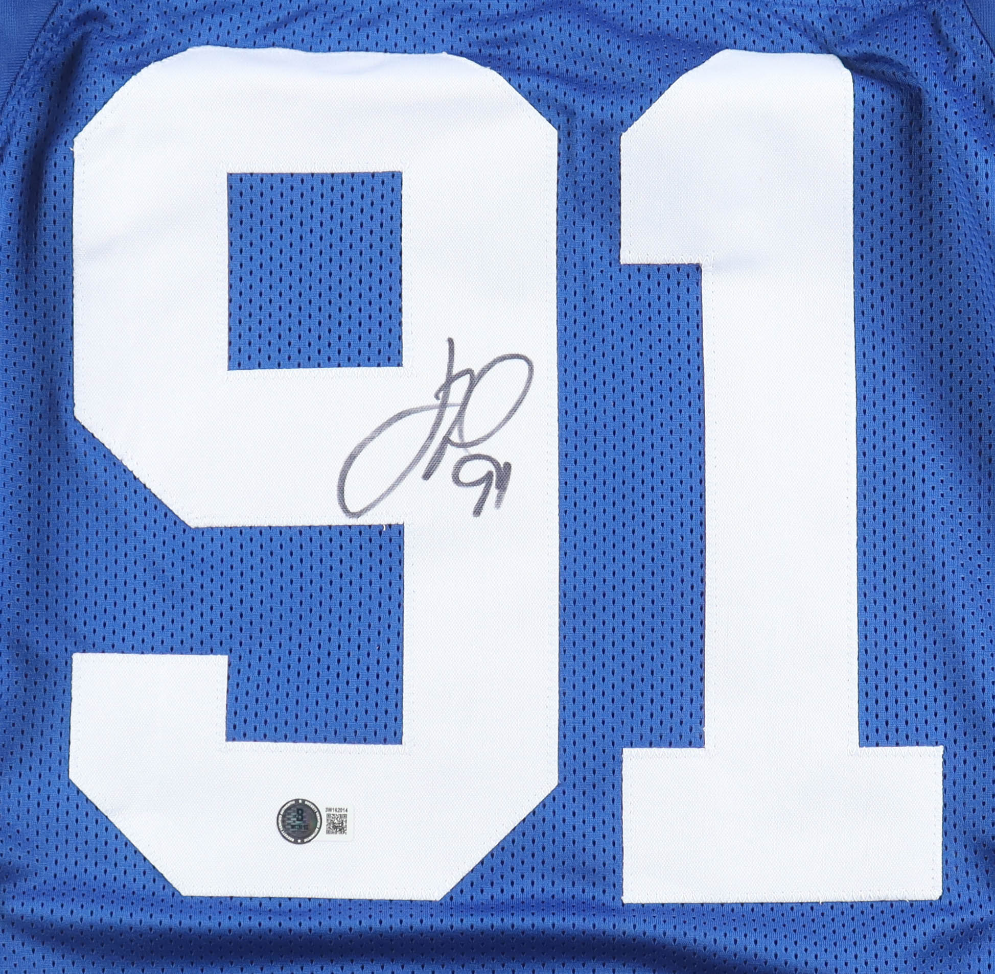 Justin Tuck Signed Jersey (Beckett) at PristineAuction.com Justin Tuck Signed Jersey (Beckett) at PristineAuction.com