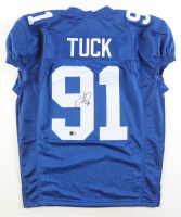 Justin Tuck Signed Jersey (Beckett) at PristineAuction.com