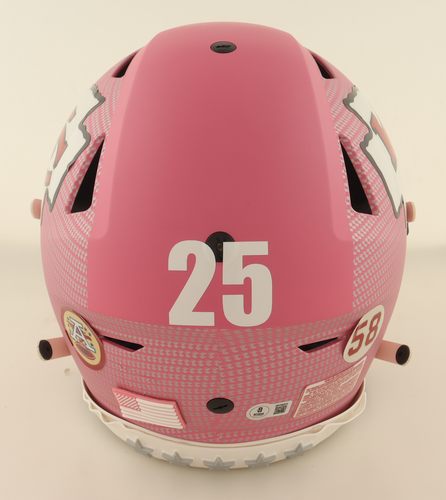 Jamaal Charles Signed Custom Chiefs Full-Size Authentic On-Field Speed Helmet with Visor (Beckett) at PristineAuction.com Jamaal Charles Signed Custom Chiefs Full-Size Authentic On-Field Speed Helmet with Visor (Beckett) at PristineAuction.com