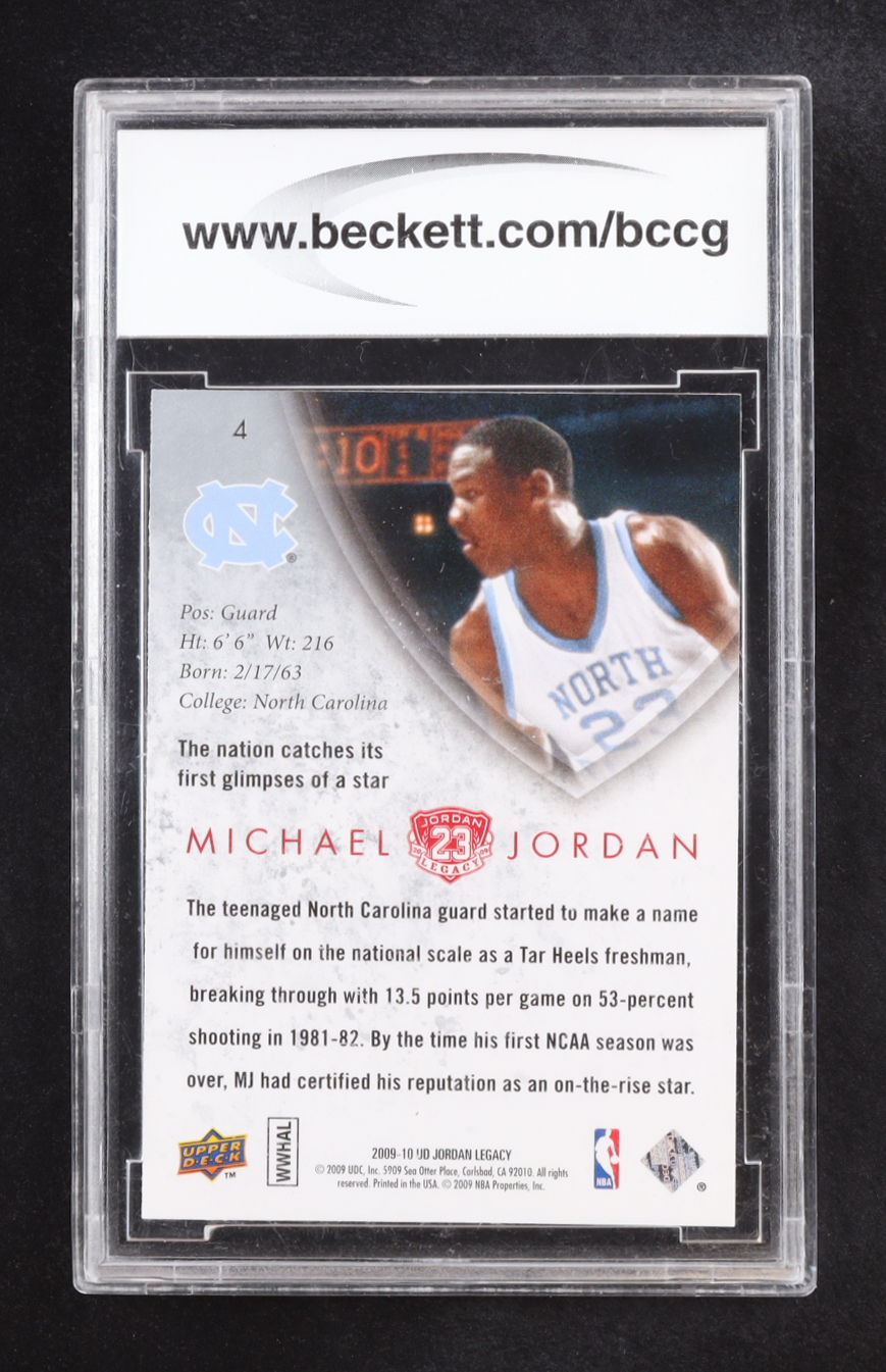 Michael Jordan 2009-10 Upper Deck Michael Jordan Legacy Collection Gold #4 (BCCG 10) at PristineAuction.com Michael Jordan 2009-10 Upper Deck Michael Jordan Legacy Collection Gold #4 (BCCG 10) at PristineAuction.com