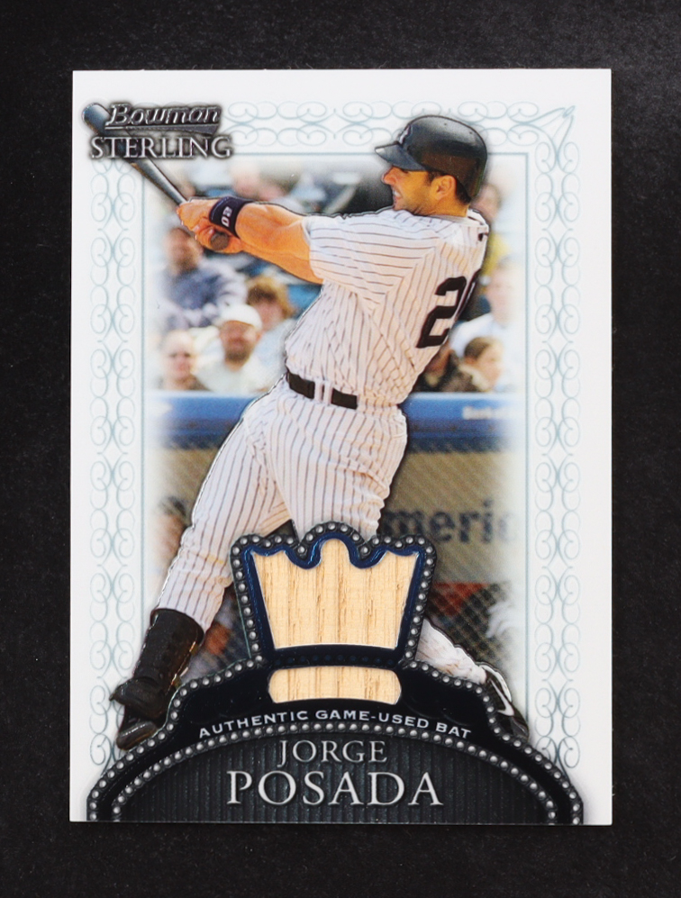 Jorge Posada 2005 Topps Bowman Sterling Game-Used Bat Memorabilia #BS-JP at PristineAuction.com Jorge Posada 2005 Topps Bowman Sterling Game-Used Bat Memorabilia #BS-JP at PristineAuction.com