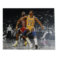 Magic Johnson Signed Lakers 16x20 Photo (Beckett) at PristineAuction.com