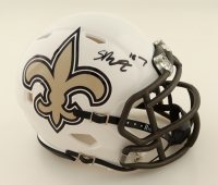 Spencer Rattler Signed Saints Speed Mini Helmet (PSA) at PristineAuction.com