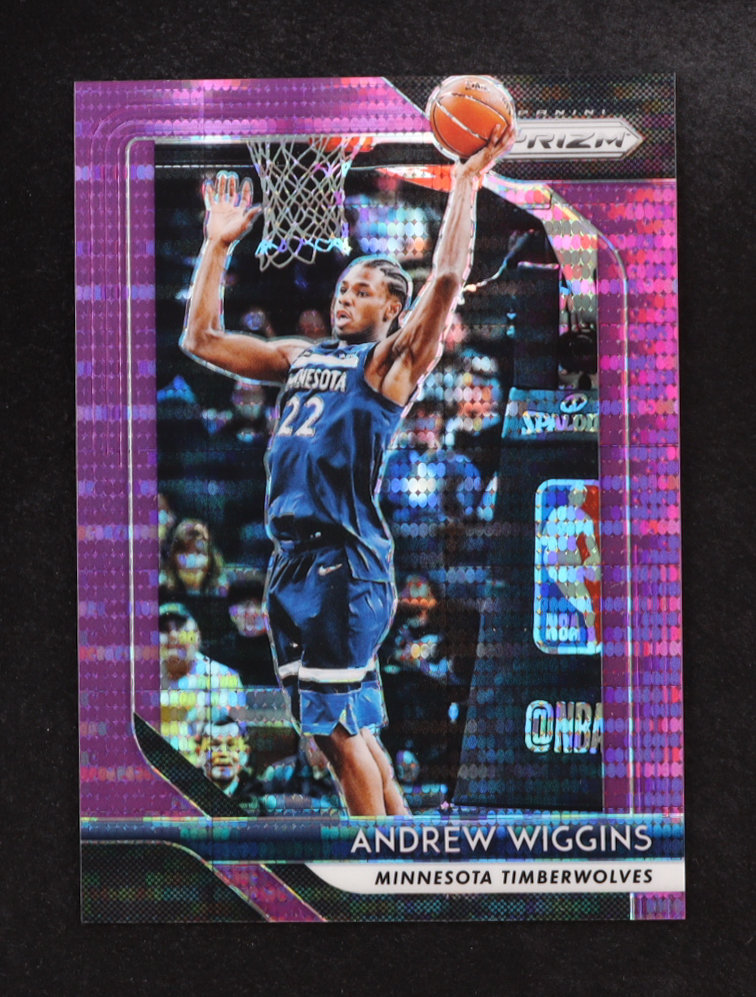 Andrew Wiggins 2018-19 Panini Prizm Purple Pulsar #87 #22/35 at PristineAuction.com Andrew Wiggins 2018-19 Panini Prizm Purple Pulsar #87 #22/35 at PristineAuction.com