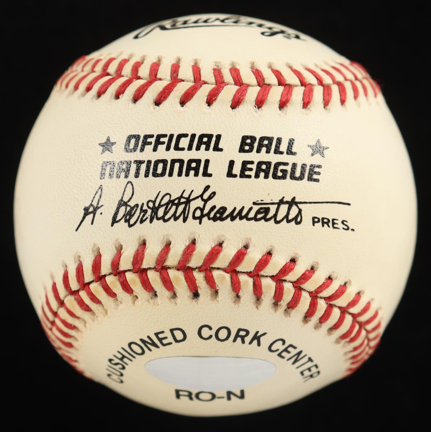 Ozzie Smith Signed ONL Baseball with Display Case Inscribed "HOF 02" (Steiner) at PristineAuction.com Ozzie Smith Signed ONL Baseball with Display Case Inscribed "HOF 02" (Steiner) at PristineAuction.com